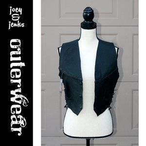NEW Hot Leathers Leather Moto Biker Vest Large